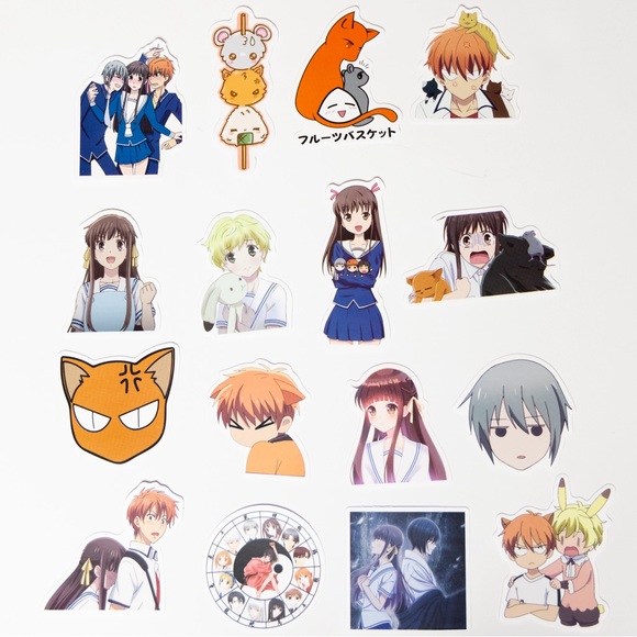 16 pcs Fruits Basket Vinyl stickers decals - Picture 1 of 3